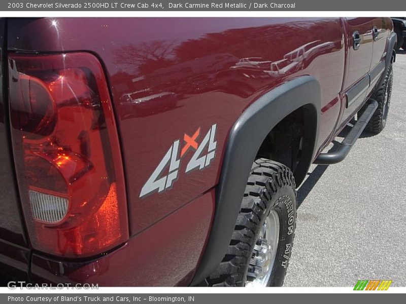 Dark Carmine Red Metallic / Dark Charcoal 2003 Chevrolet Silverado 2500HD LT Crew Cab 4x4