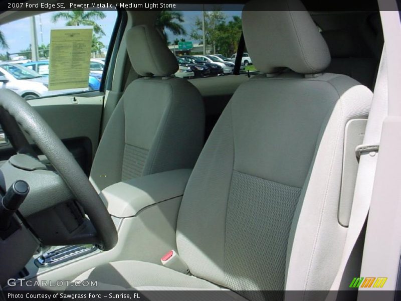 Pewter Metallic / Medium Light Stone 2007 Ford Edge SE