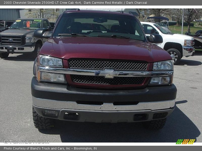 Dark Carmine Red Metallic / Dark Charcoal 2003 Chevrolet Silverado 2500HD LT Crew Cab 4x4