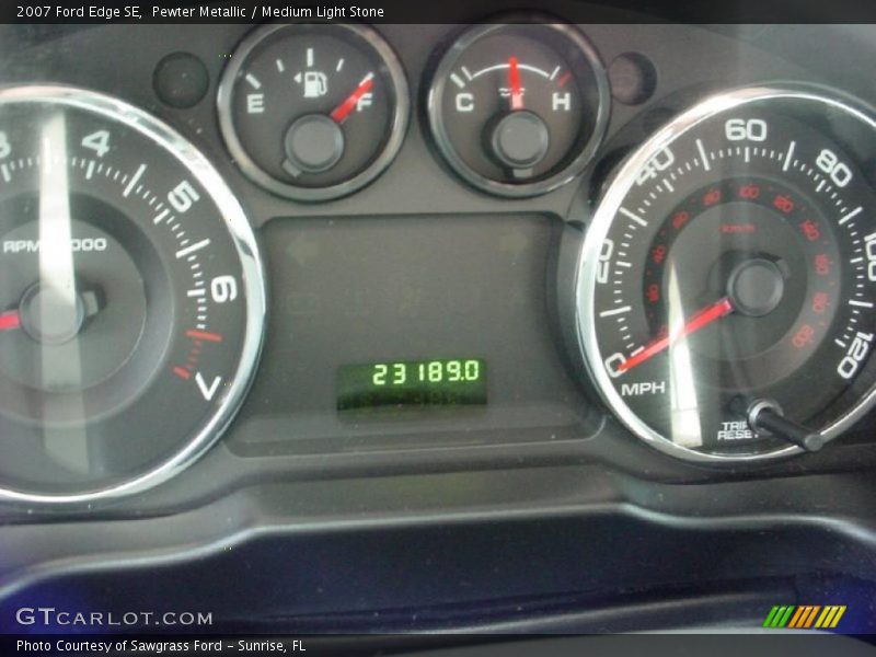 Pewter Metallic / Medium Light Stone 2007 Ford Edge SE