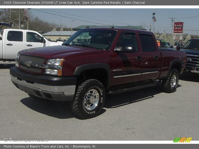 Dark Carmine Red Metallic / Dark Charcoal 2003 Chevrolet Silverado 2500HD LT Crew Cab 4x4