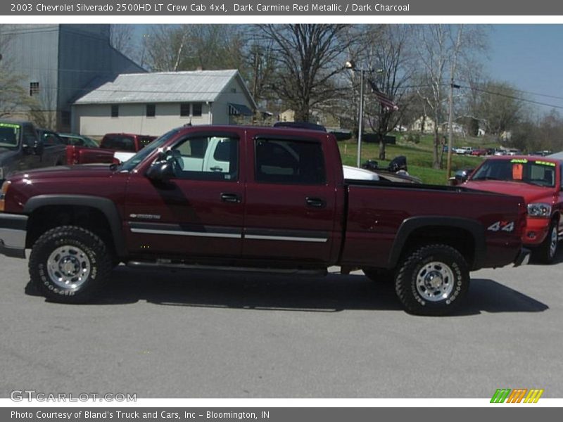 Dark Carmine Red Metallic / Dark Charcoal 2003 Chevrolet Silverado 2500HD LT Crew Cab 4x4