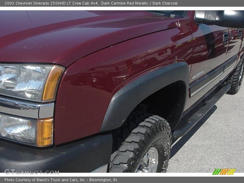Dark Carmine Red Metallic / Dark Charcoal 2003 Chevrolet Silverado 2500HD LT Crew Cab 4x4
