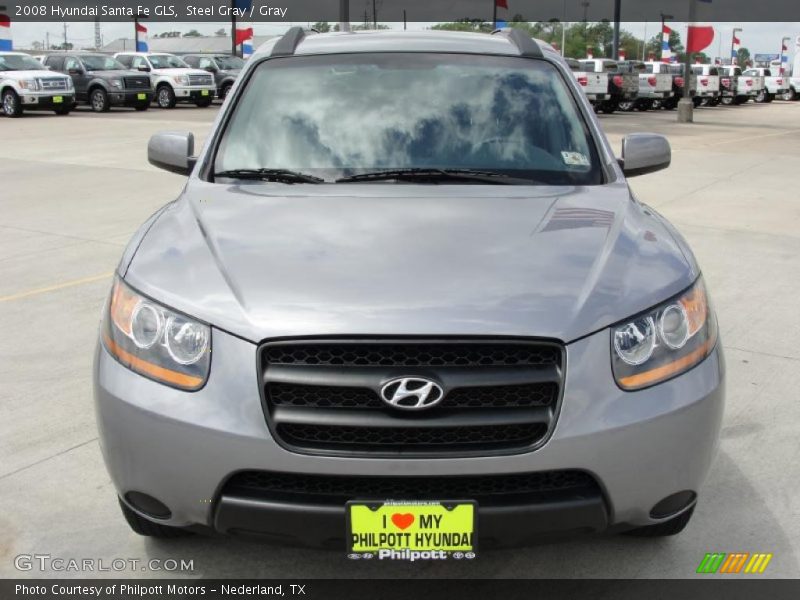 Steel Gray / Gray 2008 Hyundai Santa Fe GLS