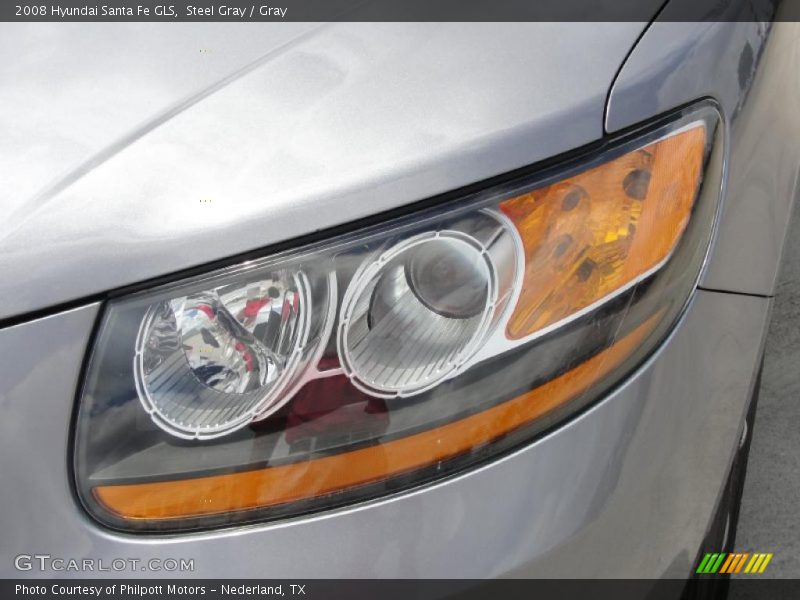 Steel Gray / Gray 2008 Hyundai Santa Fe GLS