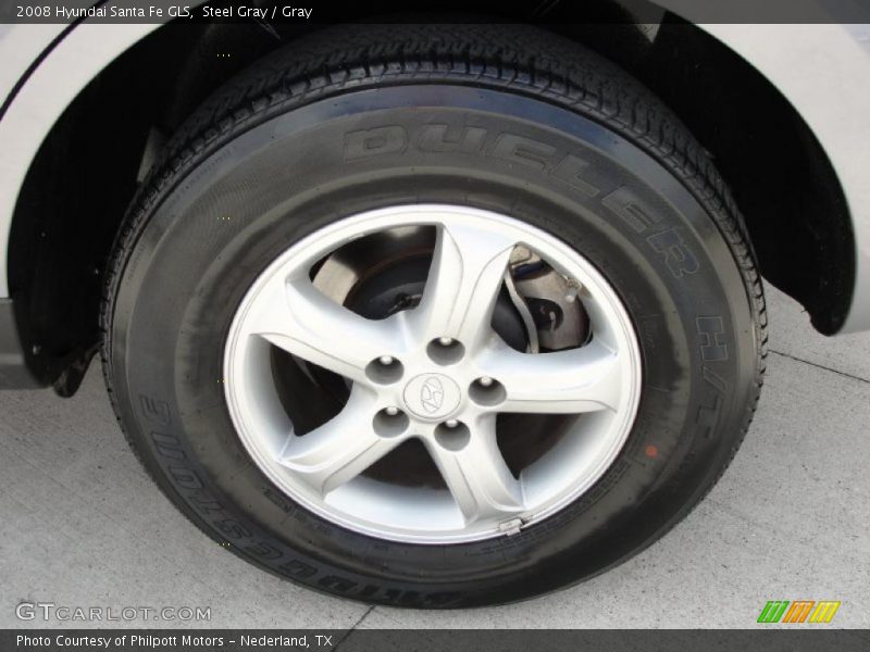 Steel Gray / Gray 2008 Hyundai Santa Fe GLS