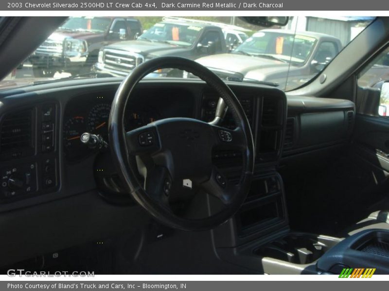 Dark Carmine Red Metallic / Dark Charcoal 2003 Chevrolet Silverado 2500HD LT Crew Cab 4x4