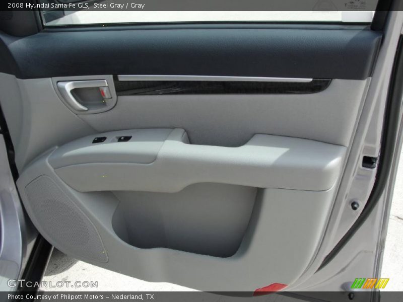 Steel Gray / Gray 2008 Hyundai Santa Fe GLS