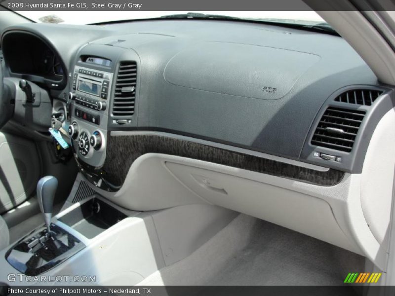 Steel Gray / Gray 2008 Hyundai Santa Fe GLS