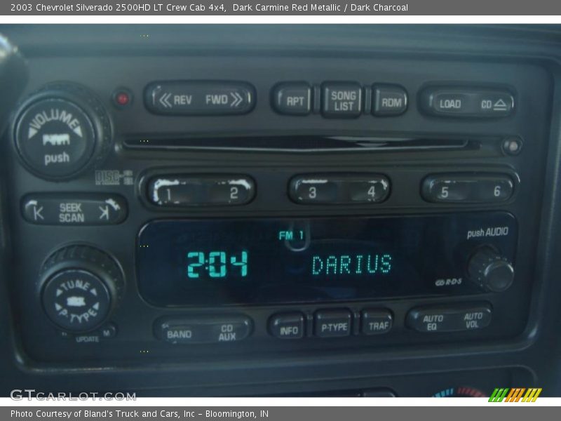 Dark Carmine Red Metallic / Dark Charcoal 2003 Chevrolet Silverado 2500HD LT Crew Cab 4x4