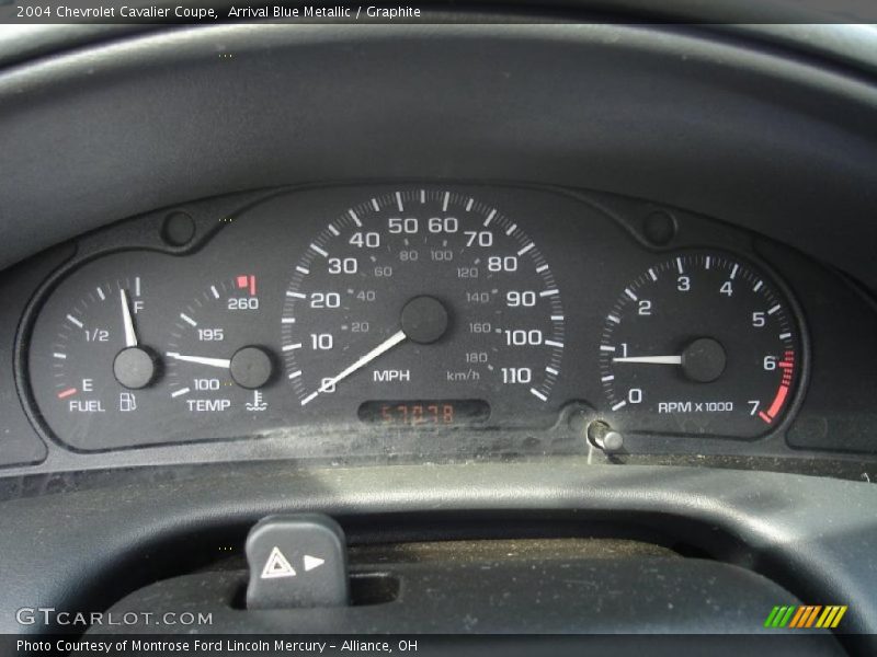 Arrival Blue Metallic / Graphite 2004 Chevrolet Cavalier Coupe