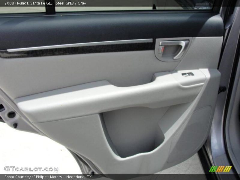 Steel Gray / Gray 2008 Hyundai Santa Fe GLS