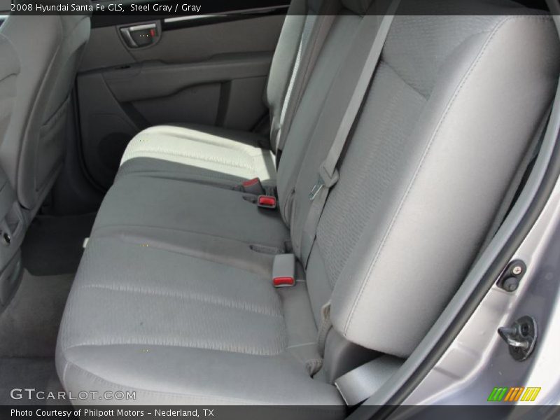 Steel Gray / Gray 2008 Hyundai Santa Fe GLS