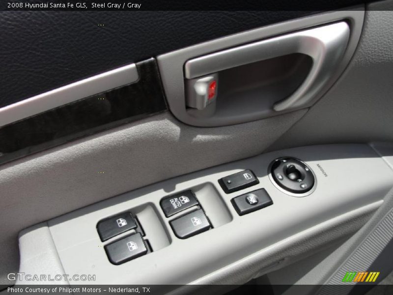 Steel Gray / Gray 2008 Hyundai Santa Fe GLS