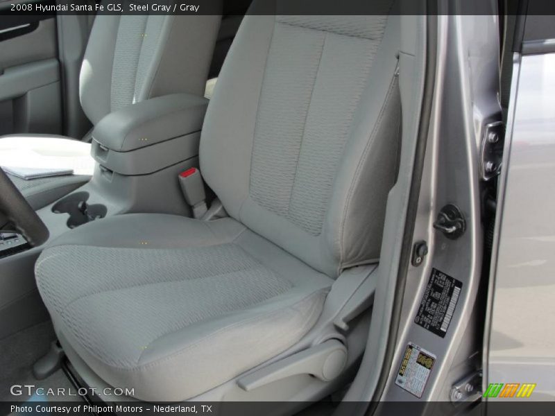 Steel Gray / Gray 2008 Hyundai Santa Fe GLS