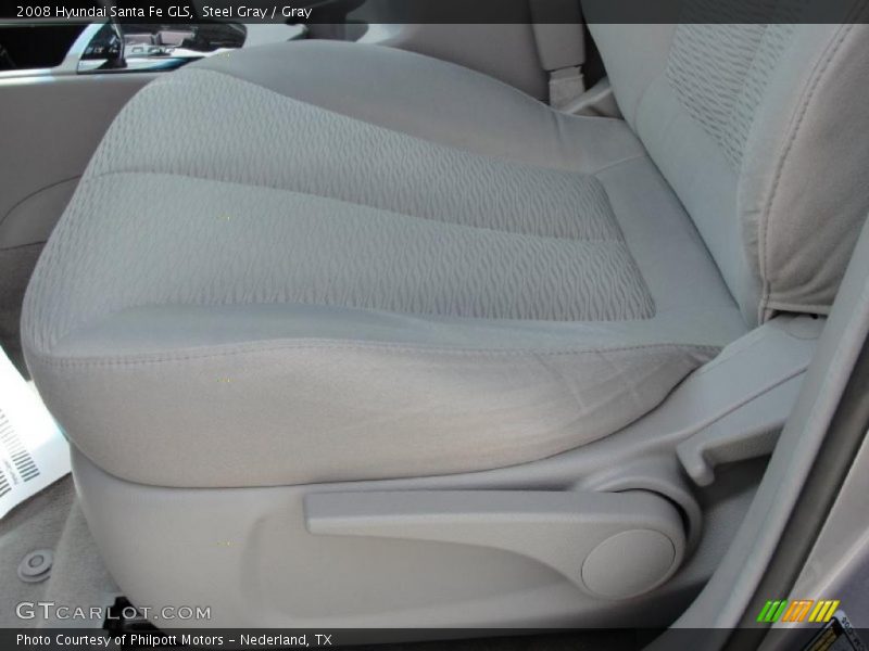 Steel Gray / Gray 2008 Hyundai Santa Fe GLS