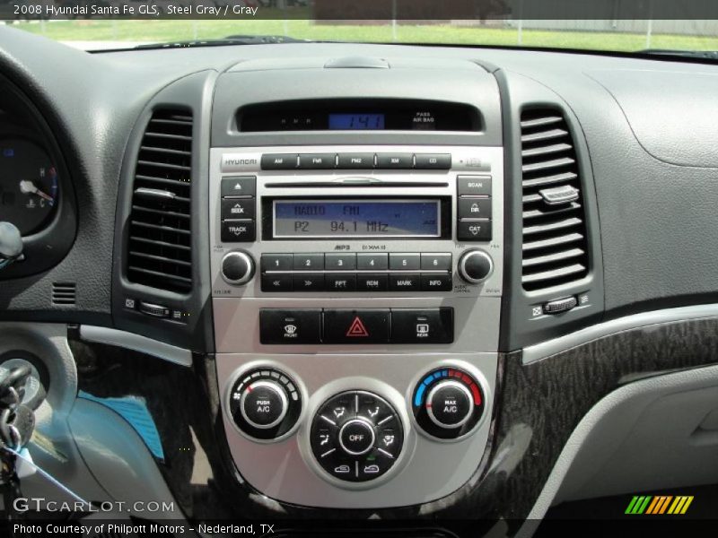 Steel Gray / Gray 2008 Hyundai Santa Fe GLS