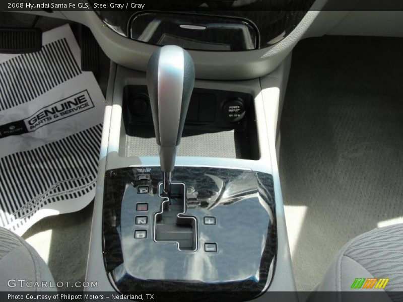 Steel Gray / Gray 2008 Hyundai Santa Fe GLS