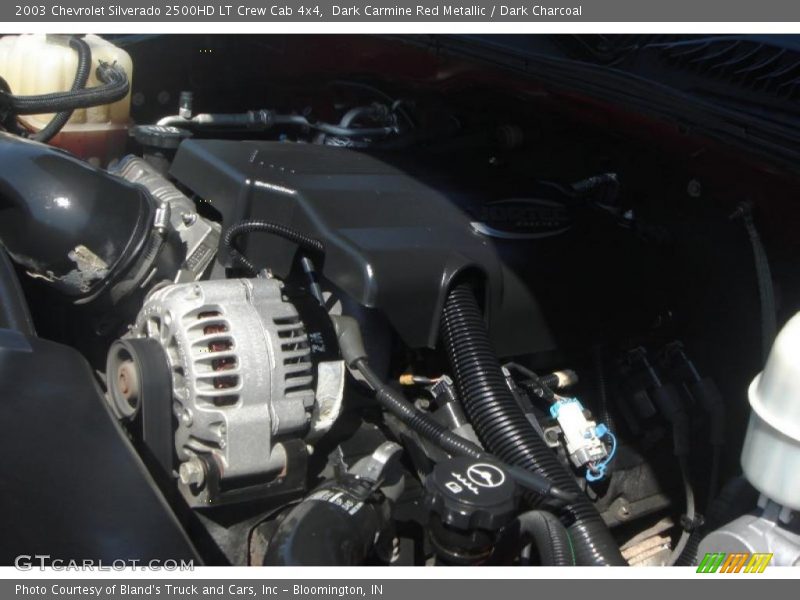 Dark Carmine Red Metallic / Dark Charcoal 2003 Chevrolet Silverado 2500HD LT Crew Cab 4x4