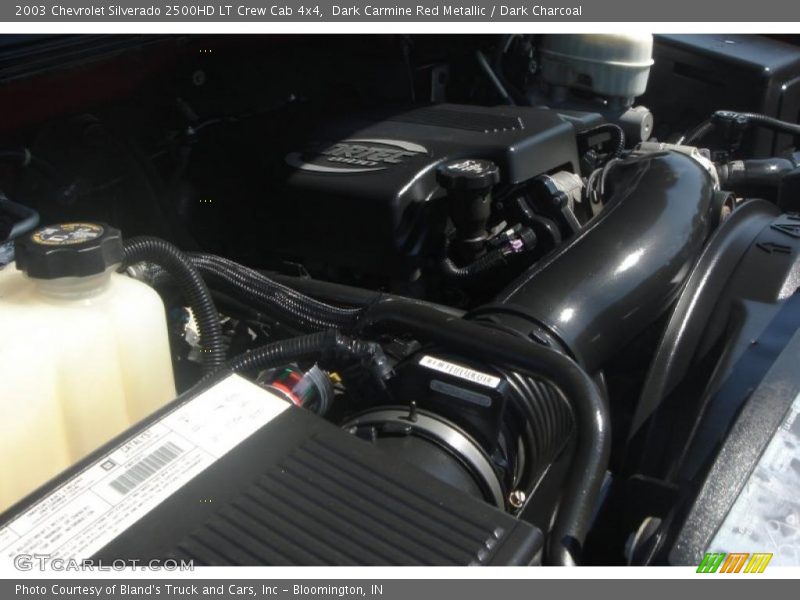 Dark Carmine Red Metallic / Dark Charcoal 2003 Chevrolet Silverado 2500HD LT Crew Cab 4x4