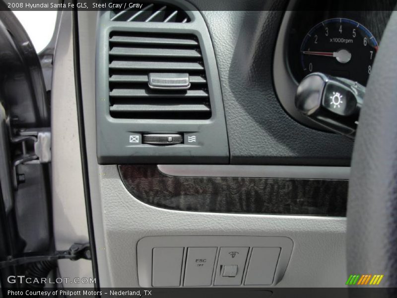 Steel Gray / Gray 2008 Hyundai Santa Fe GLS