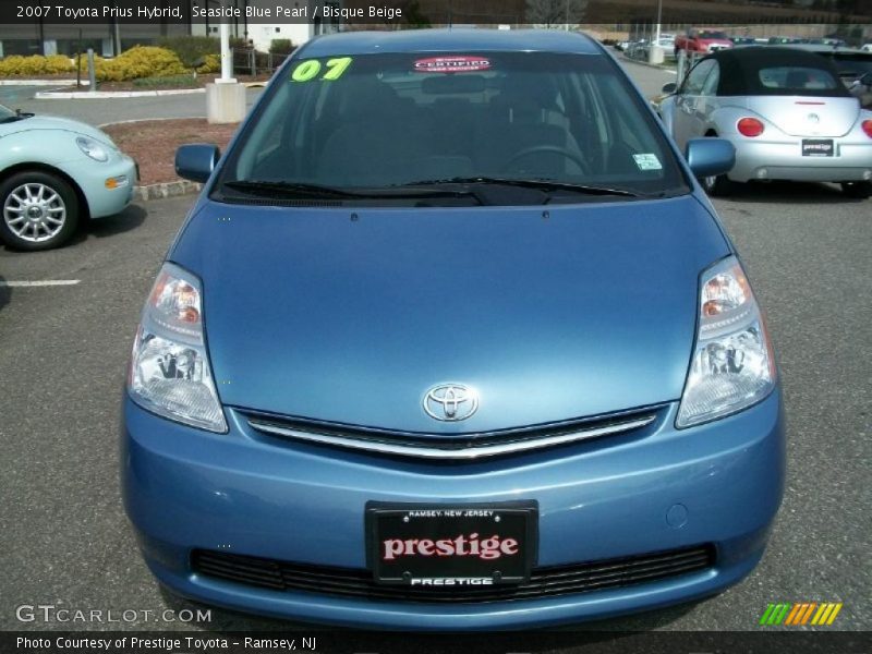 Seaside Blue Pearl / Bisque Beige 2007 Toyota Prius Hybrid