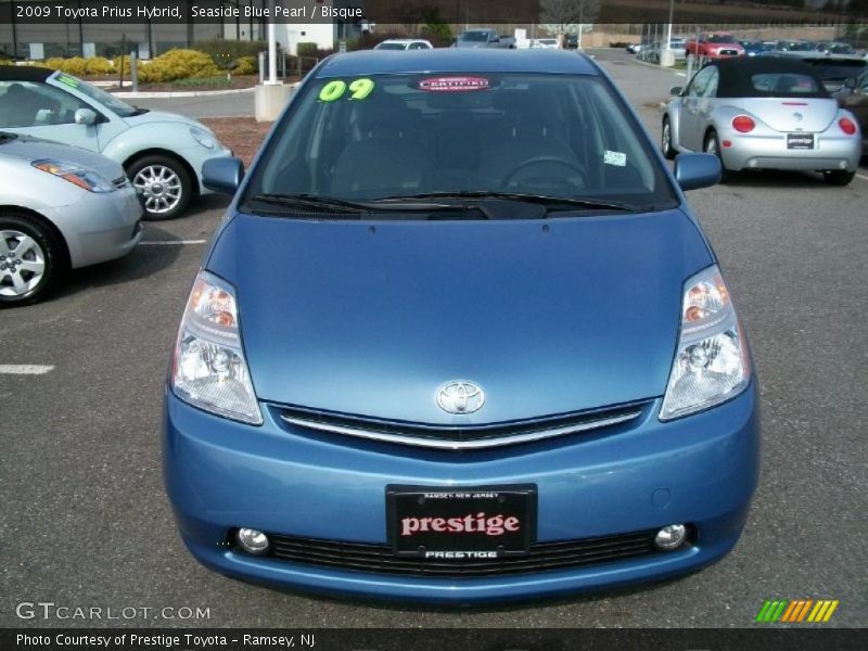 Seaside Blue Pearl / Bisque 2009 Toyota Prius Hybrid