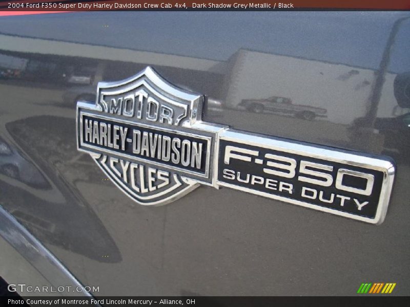 Dark Shadow Grey Metallic / Black 2004 Ford F350 Super Duty Harley Davidson Crew Cab 4x4