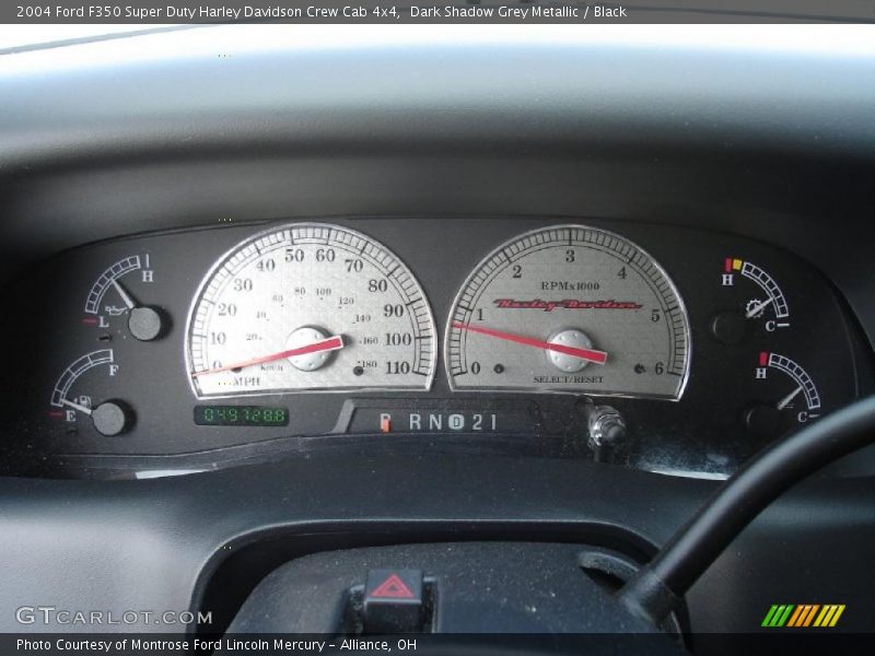 Dark Shadow Grey Metallic / Black 2004 Ford F350 Super Duty Harley Davidson Crew Cab 4x4