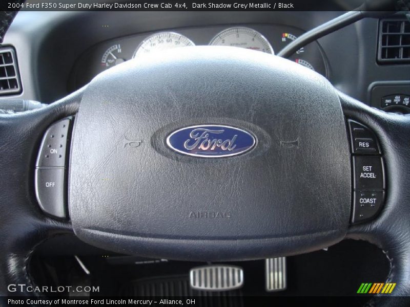 Dark Shadow Grey Metallic / Black 2004 Ford F350 Super Duty Harley Davidson Crew Cab 4x4