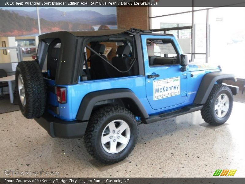 Surf Blue Pearl / Dark Slate Gray/Blue 2010 Jeep Wrangler Sport Islander Edition 4x4