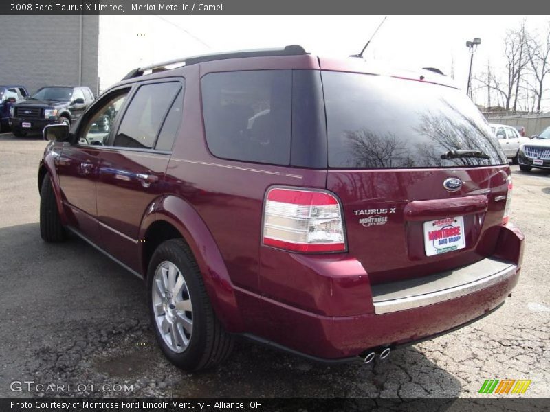 Merlot Metallic / Camel 2008 Ford Taurus X Limited