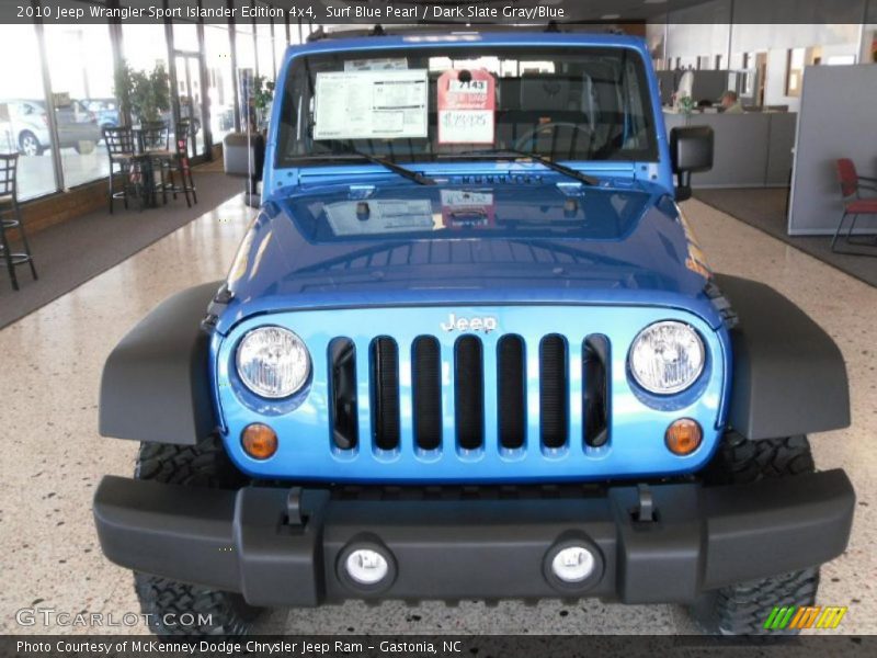 Surf Blue Pearl / Dark Slate Gray/Blue 2010 Jeep Wrangler Sport Islander Edition 4x4