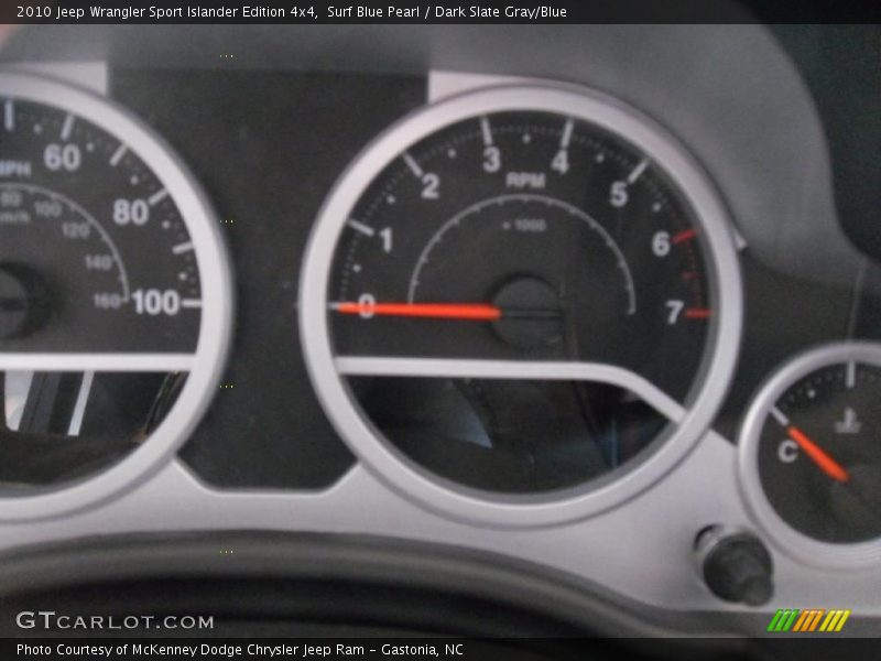 Surf Blue Pearl / Dark Slate Gray/Blue 2010 Jeep Wrangler Sport Islander Edition 4x4