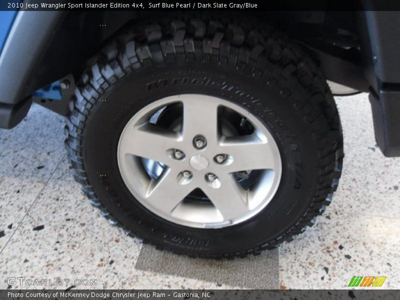 Surf Blue Pearl / Dark Slate Gray/Blue 2010 Jeep Wrangler Sport Islander Edition 4x4