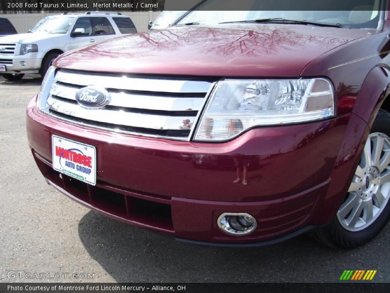 Merlot Metallic / Camel 2008 Ford Taurus X Limited