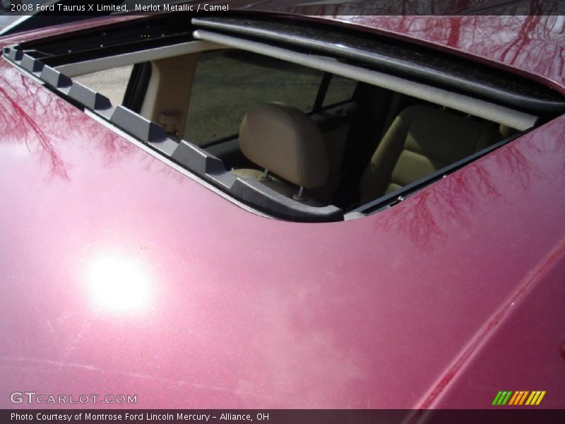 Merlot Metallic / Camel 2008 Ford Taurus X Limited