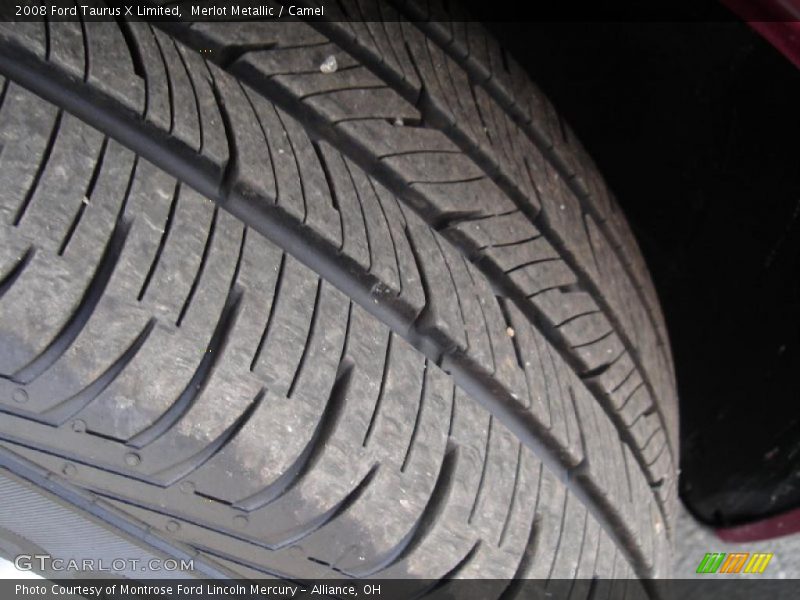 Merlot Metallic / Camel 2008 Ford Taurus X Limited