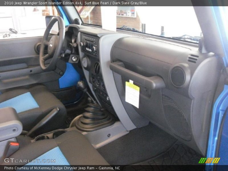 Surf Blue Pearl / Dark Slate Gray/Blue 2010 Jeep Wrangler Sport Islander Edition 4x4