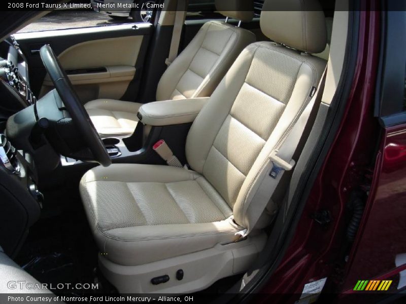 Merlot Metallic / Camel 2008 Ford Taurus X Limited