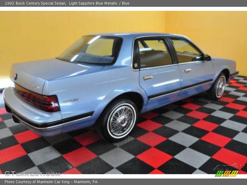 Light Sapphire Blue Metallic / Blue 1992 Buick Century Special Sedan