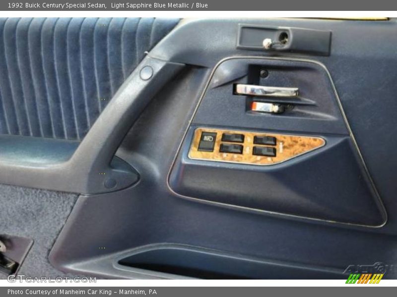 Light Sapphire Blue Metallic / Blue 1992 Buick Century Special Sedan