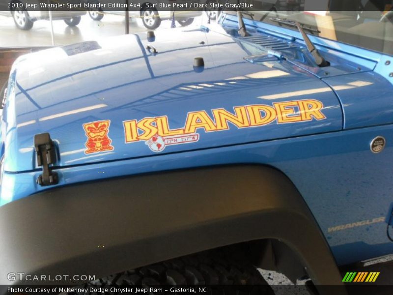 Surf Blue Pearl / Dark Slate Gray/Blue 2010 Jeep Wrangler Sport Islander Edition 4x4