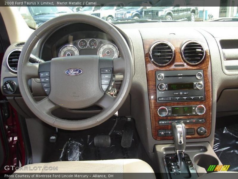 Merlot Metallic / Camel 2008 Ford Taurus X Limited