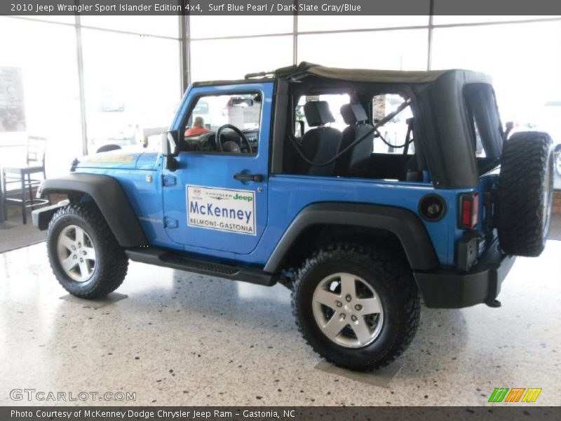 Surf Blue Pearl / Dark Slate Gray/Blue 2010 Jeep Wrangler Sport Islander Edition 4x4