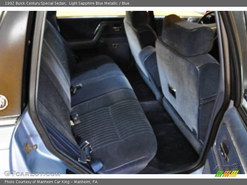 Light Sapphire Blue Metallic / Blue 1992 Buick Century Special Sedan