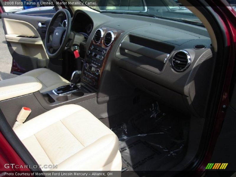 Merlot Metallic / Camel 2008 Ford Taurus X Limited