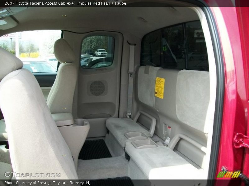 Impulse Red Pearl / Taupe 2007 Toyota Tacoma Access Cab 4x4