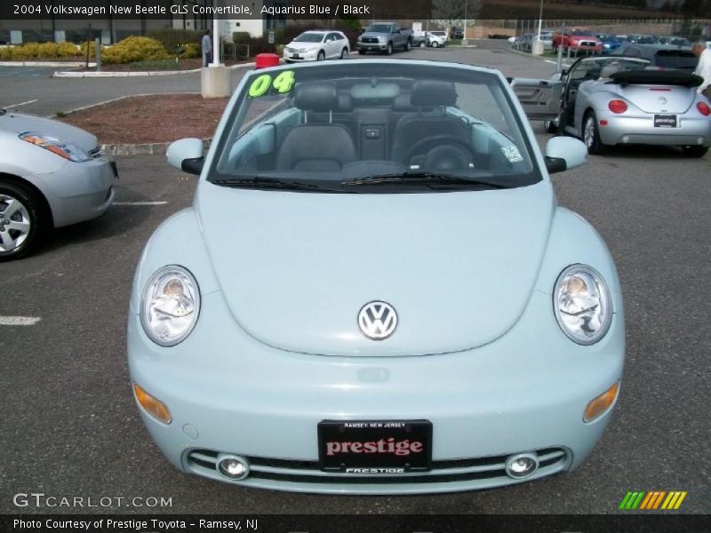 Aquarius Blue / Black 2004 Volkswagen New Beetle GLS Convertible