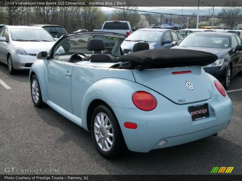 Aquarius Blue / Black 2004 Volkswagen New Beetle GLS Convertible